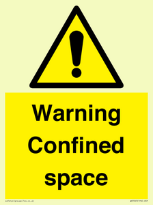 Warning Confined space